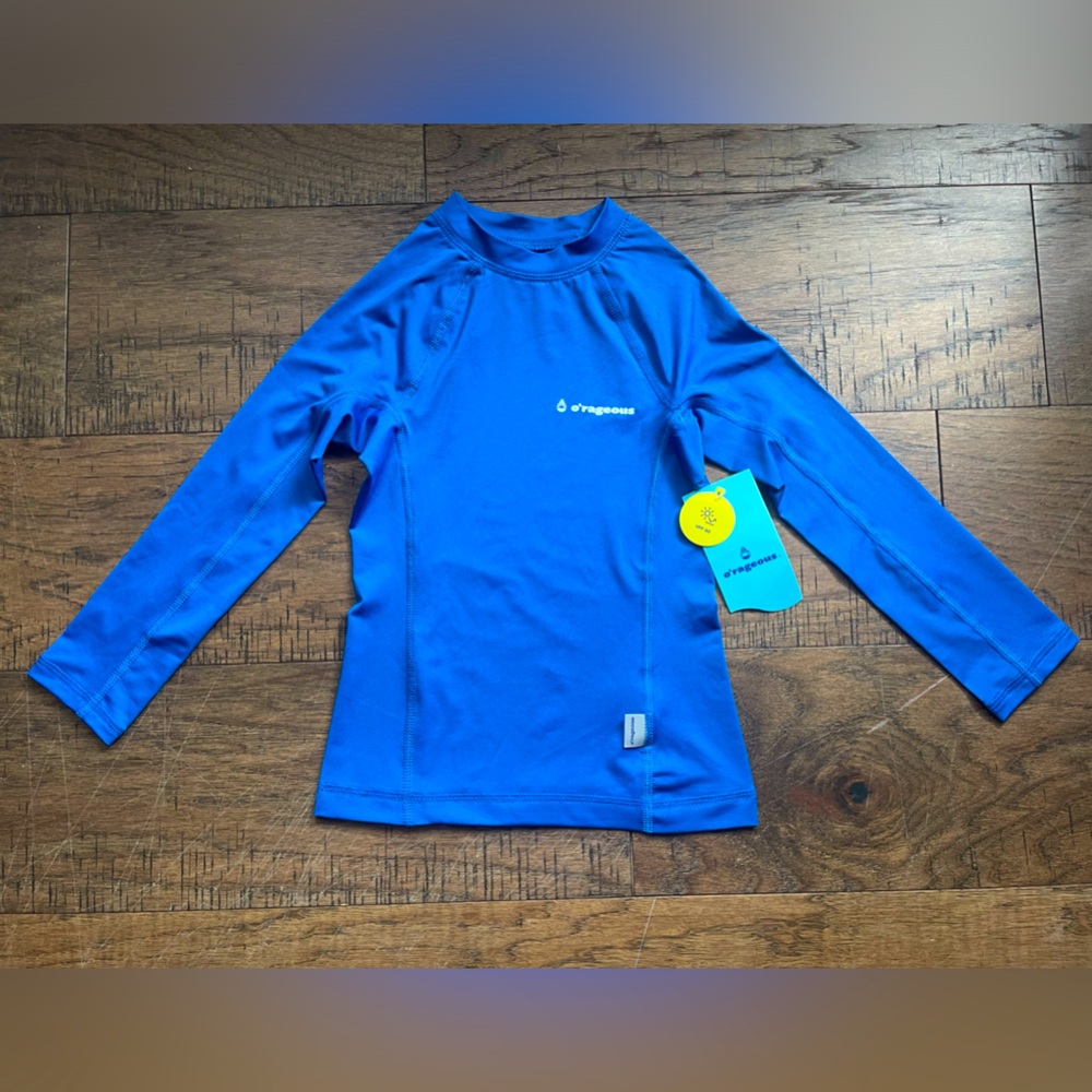 O’rageous NWT Boys Longsleeve Rash Guard Blue Size XXS 4T/5T
